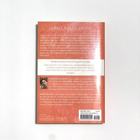 The Best American Travel Writing 2015 Paperback Book by Andrew McCarthy - Picture 2 of 14